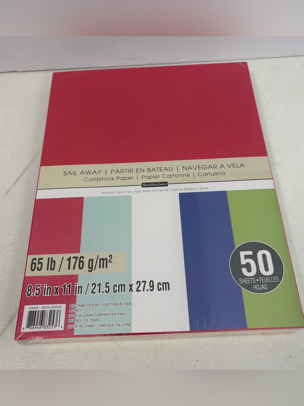 LOT 4 Recollections by Michaels Colored Cardstock 8.5x11, 50 pages/pack - Picture 3 of 5